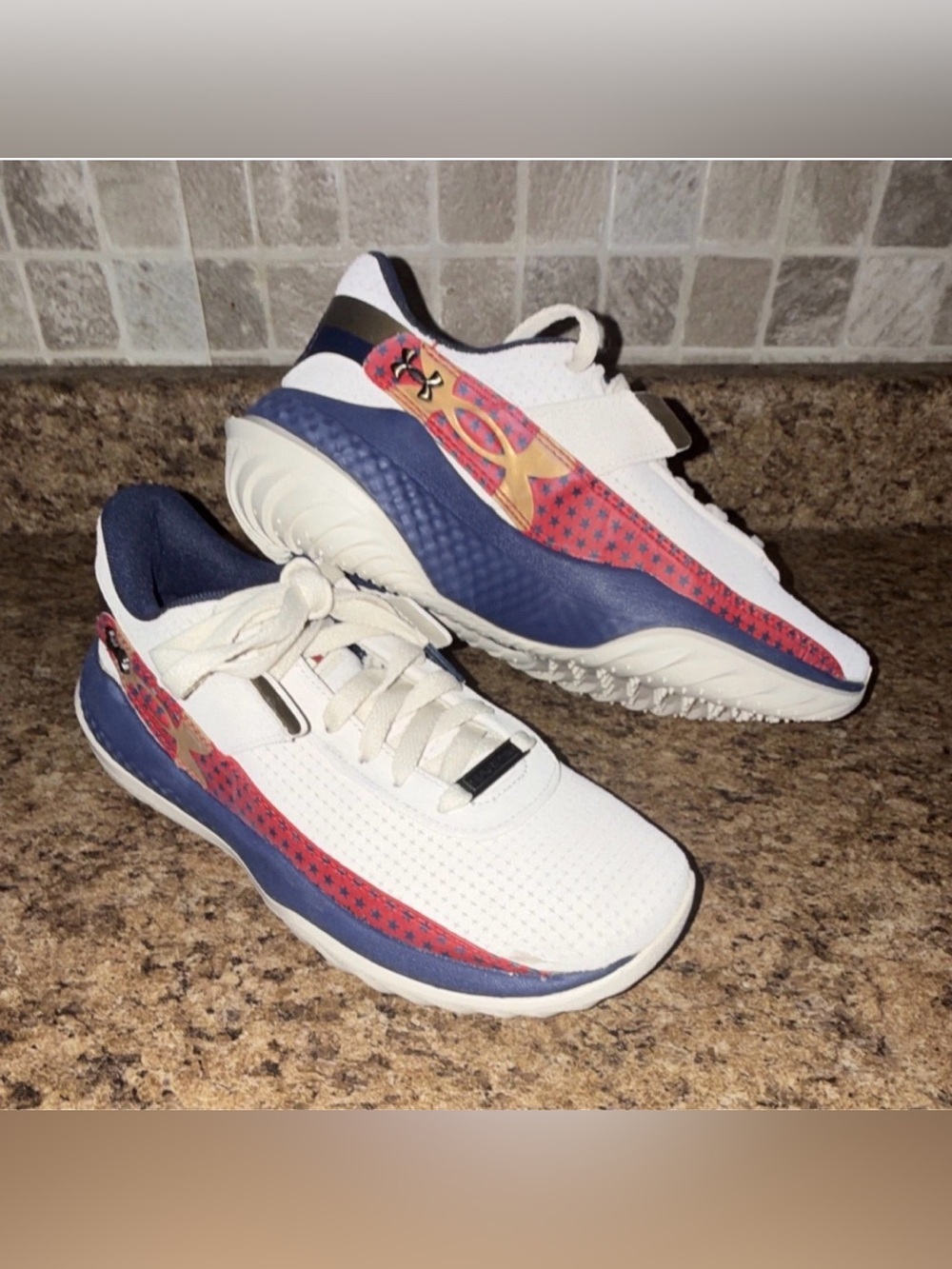 Under Armour Harper 10 Pro LE USA Turf Shoes Men's Size 7  6000702-279 No box